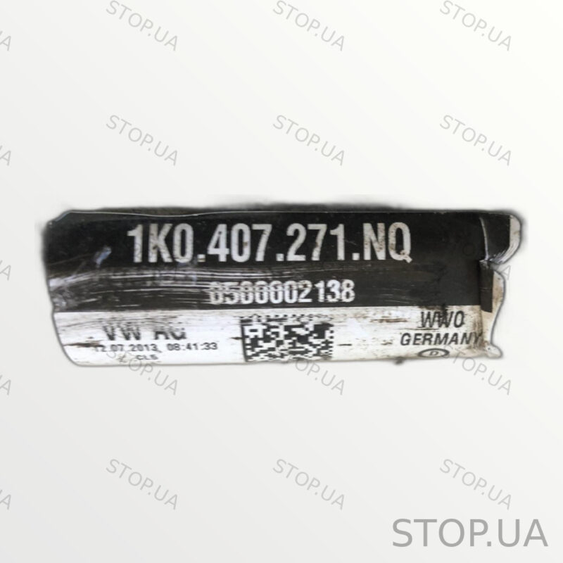 1K0407271NQ передняя левая полуось Skoda Superb 2 2008-2015 передняя левая — изображение 2