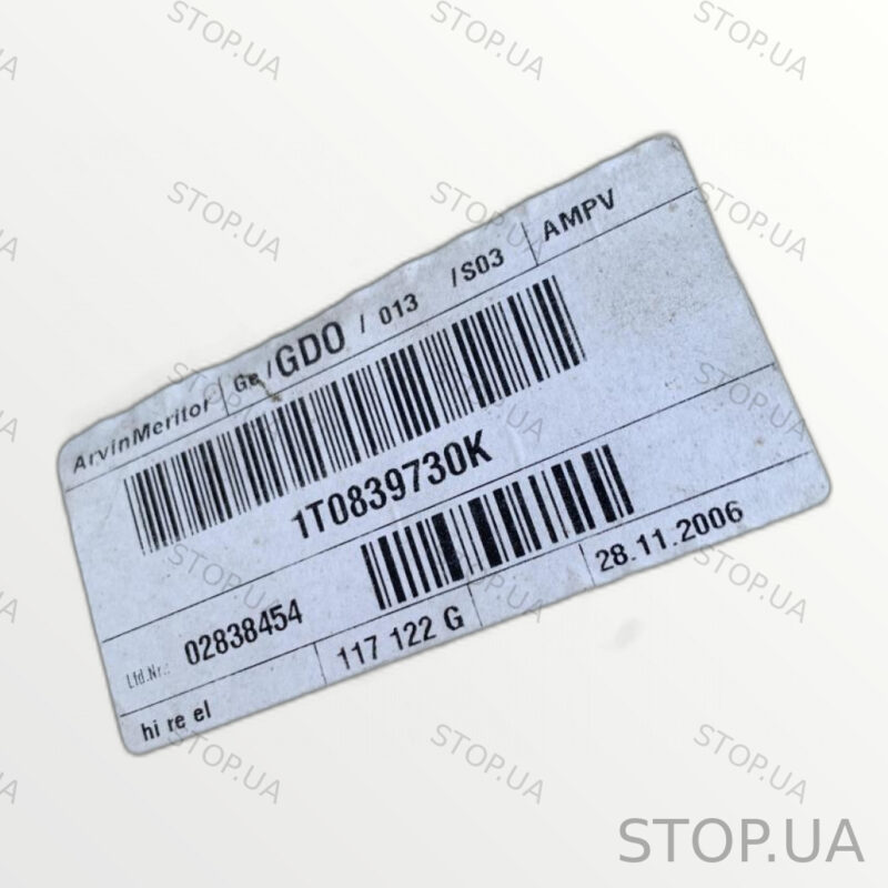 1T0839730K стеклоподъемник двери задней правой с моторчиком 1T0839730K Стек — изображение 2