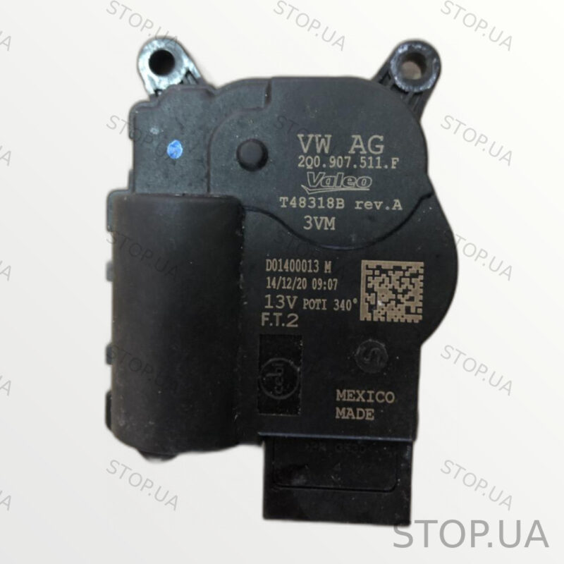 2Q0907511F привод заслонки печки Volkswagen Tiguan 2.0 TSI 2021-2024 привод — изображение 3