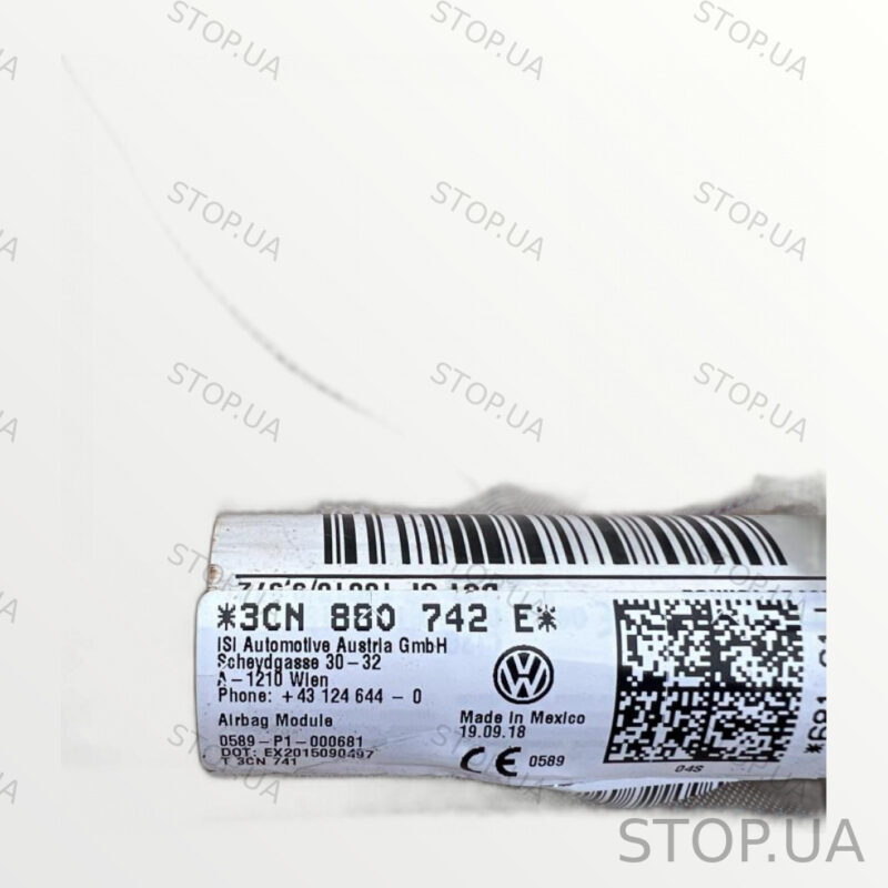 3CN880742E подушка безопасности боковая правая 3CN880742E Подушка безопасно — изображение 2