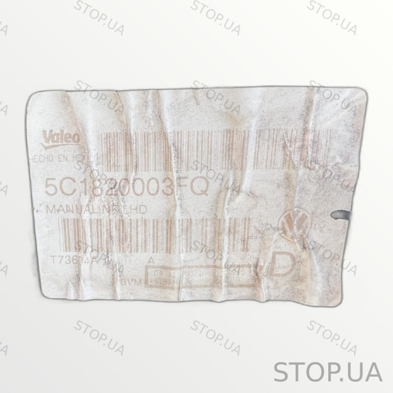 5C1820003FQ корпус печки Корпус печки Volkswagen Jetta 6 USA SKU 5C1820003F — изображение 3