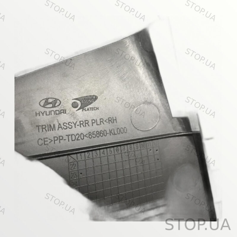 85860KL000NNB Обшивка задней стойки Hyundai Array (2022–2023) — изображение 3