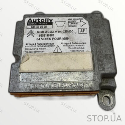 9653190880 блок управления подушками безопасности Блок управления AirBag Ci