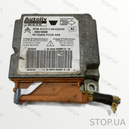 9653190980 блок управления подушками безопасности Блок управления AirBag Ci